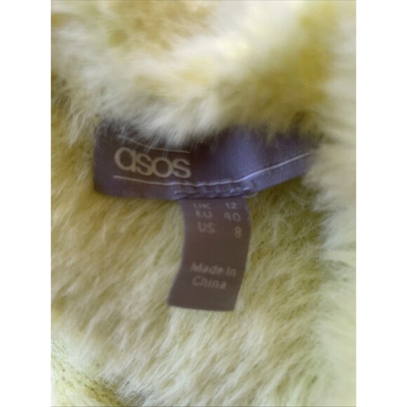 ASOS Soft Long Dolman Sleeve Mock Neck Sweater Canary Yellow Size 8 - Picture 7 of 10